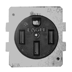 Midwest 50 Amp Receptacle with Plate